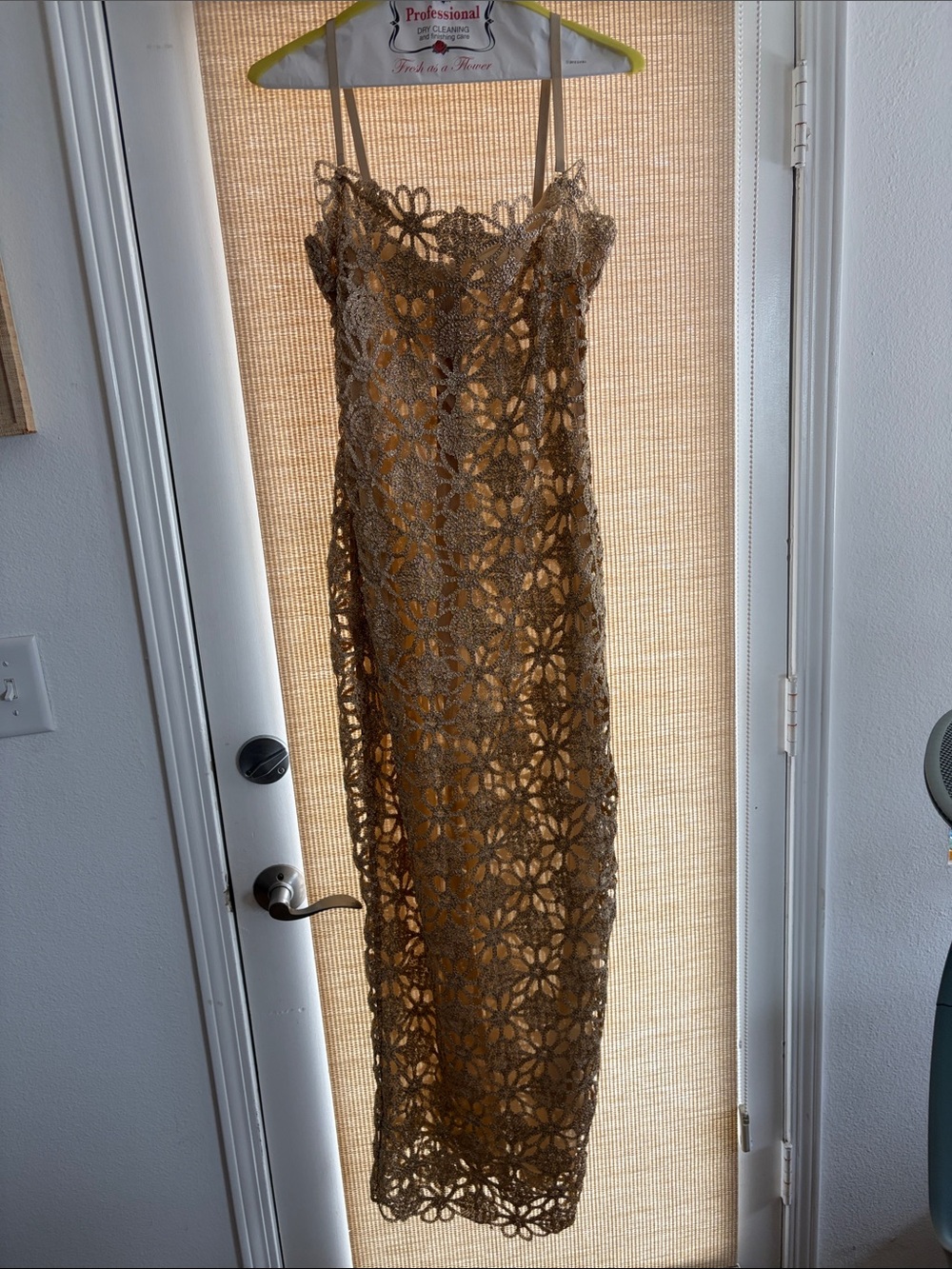 Arcina Ori Gold Maxi Slip with Spaghetti Straps - Picture 6 of 8